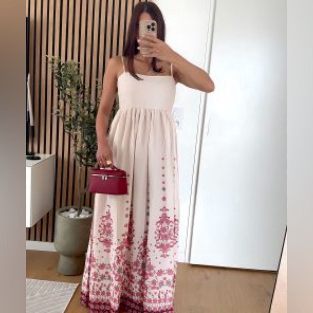 Commense Elegant Printed Maxi Dress - Picture 2 of 8